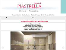 Tablet Screenshot of piastrella.de
